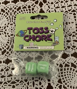 Continuum Games Toss A Chore Dice Set Ages 4 Up Let Kids Choose Their Own Task - Picture 1 of 4