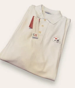 Cutter & Buck Shirt Men’s 2XL White Polo Shirt Kell Longhorn Football Logo New - Picture 1 of 10