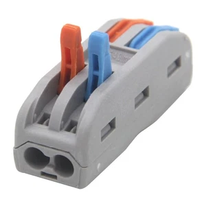 ZOOKOTO 10 Stück 32A 250V Drahtverbinder 2 Leiter Kompakt Spleißdraht Conn... - Bild 1 von 6