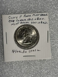 Rare 2004-P Florida State Quarter w/ mint Errors excellent condition - Picture 1 of 22