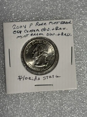 Rare 2004-P Florida State Quarter w/ mint Errors excellent condition  - Image 1 of 4