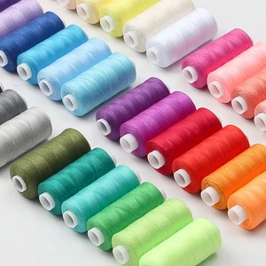 Assorted Sewing Thread 10 Rolls 400 Yard Polyester For Beginners Home Needlework - Picture 1 of 20