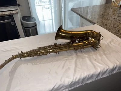 ANTIGUO SAXOFÓN PANAMERICANO VINTAGE LATÓN AÑOS 40’S 50’S Foto 1 de 4