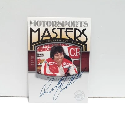 Richard Childress Motorsports Masters Press Pass Autograph Auto Card /99 Nascar - Image 1 of 3