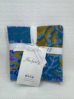 Free Spirit Kaffe Fasselt 5" Charm Pack Peacock 42 Pack - Image 1 of 4