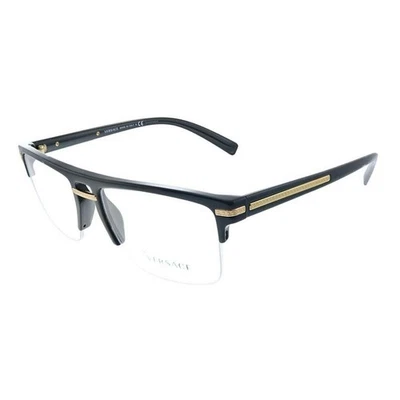 Versace Men's Eyeglasses Greca-Aegis VE3269 GB1 Half Rim Optical Frame - Image 1 of 4