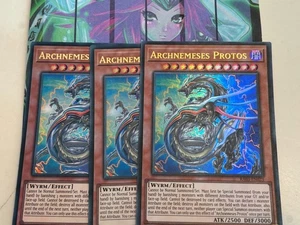 Yugioh 3x Archnemeses Protos RA03-DE023 Quarter Century Bonanza Ultra 1st Ed NM - Bild 1 von 1