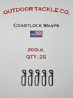 Coastlock Snap  - 200lb. - Black Oxide - 25 Pack - Made in USA