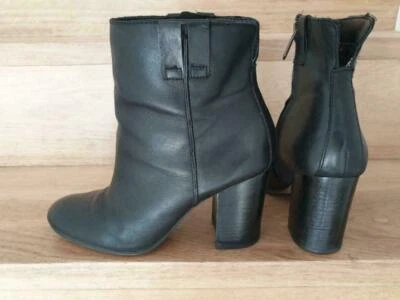  bottes/ bottines Sam Edelman  cuir noir 36 - Photo 1/4