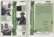 2002-03 ITG Parkhurst Triple Teammates Vault Silver 1/1 Jaromir Jagr Olaf Kolzig