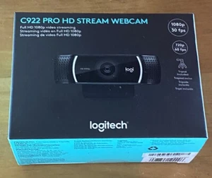 Logitech C922 PRO Stream Webcam | Full 1080p/30fps HD Boxed/Retail - Afbeelding 1 van 1