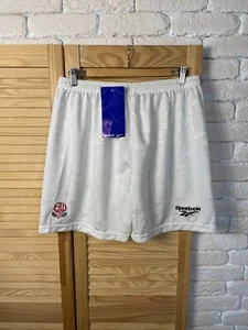 BOLTON WANDERERS VINTAGE 90s HOME FOOTBALL SOCCER SHORTS REEBOK MENS sz XL - Picture 1 of 10