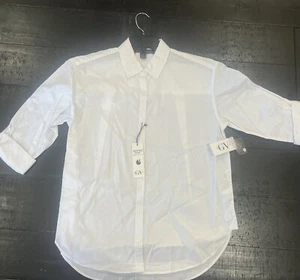 Gloria Vanderbilt Ladies’ Amanda Shirt-Wrinkle Resistant- Vintage White, Small - Picture 1 of 9
