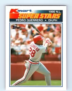 1990 Topps Kmart Super Stars #15 Pedro Guerrero - Picture 1 of 2