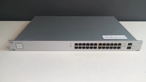 FONCTIONNE - BAD PORT #9 Commutateur Ubiquiti UniFi US-24-250W 24 ports montage en rack Gigabit - Photo 1/10