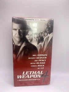 Lethal Weapon 4 VHS Mel Gibson Danny Glover Jet Li Blockbuster Video Re-seal - Picture 1 of 6