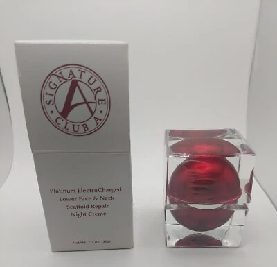 SIGNATURE CLUB A Platinum ElectroCharged  Face & Neck Repair Cream 1.7 OZ NIB  - Image 1 of 4