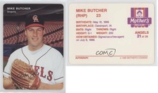 1995 Mother's Cookies California Angels Stadium Giveaway Mike Butcher #21