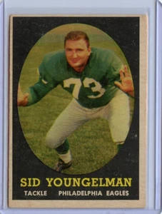 1958 Topps FB Sid Youngelman Philadelphia Eagles #24 ⭐️💥🎯 VGEX - Picture 1 of 2