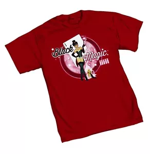 DC Bombshell Zatanna Black Magic - Red Adult T-Shirt - DC Comics S-2XL - Picture 1 of 2