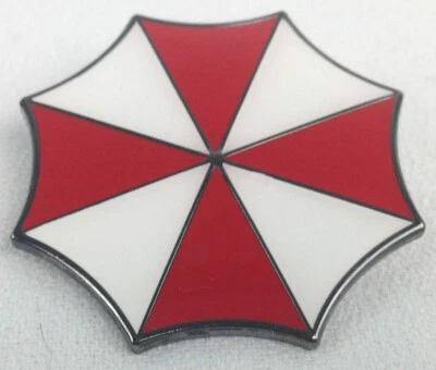 Pin de solapa esmaltada con logotipo de paraguas Resident Evil: (1. 3/8" ancho) -nuevo Foto 1 de 3