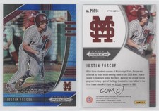 2020 Panini Prizm Draft Picks Blue and Carolina Hyper Justin Foscue #PDP14