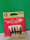 Vintage Ge Merry Midget 2 Pin Replacement Bulbs Clear Rc-35/50 3.5 Volt, 5 Bulbs
