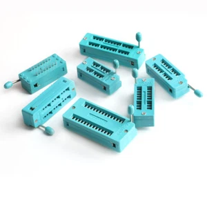 IC-Buchsen ZIF DIP 14P 16P 18P 20P 24P 28P 40P schmal/breit IC Sockets - Picture 1 of 18