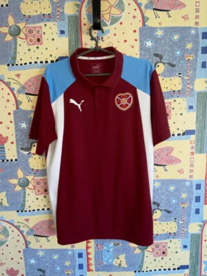  Heart Of Midlothian (Hearts) Football Shirt Polo mens Jersey - Image 1 of 4
