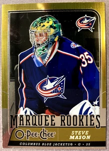 2008-09 O-Pee-Chee Marquee Rookie Metal #542 Steve Mason Columbus Chaquetas azules - Imagen 1 de 1