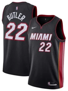 [9Z2B7BZ2P-HEAJB] YOUTH NIKE NBA HEAT 'BUTLER' SWINGMAN JERSEY ICON EDITION - Picture 1 of 3
