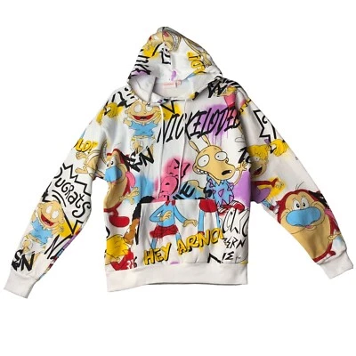 Детский детский пуловер с капюшоном для мальчиков девочек Nickelodeon размер Med - Изображение 1 из 4