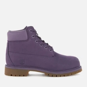 Timberland 6" Premium wasserdichte Stiefel Montana Grape Jugend Mädchen Größe 2,5 - Bild 1 von 7