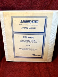 BENDIX/KING EFS 40/50 SYSTEM MANUAL VOLUME I P/N 006-00698-0005 - Picture 1 of 8
