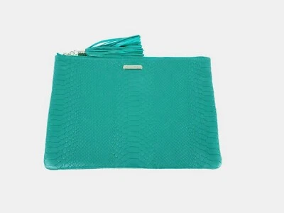 Bolso de mano Gigi New York Kelly verde pitón en relieve Foto 1 de 4