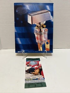 2002 Brickyard NASCAR 400 Program Booklet & Jeff Gordon Ticket Bill Elliot Wnner - Picture 1 of 5
