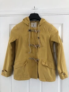 SEASALT Tin cloth Organic Cotton Hooded Coat Jacket Size 8 Yellow - Picture 1 of 7