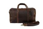 20 In Buffalo Leather Duffle Bag Travel Holdall Aircabin Carryon Luggage Handbag