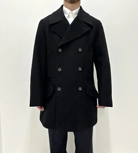 Kenzo Homme Double Breasted Coat Jacket Wool Mens size L - Picture 1 of 13