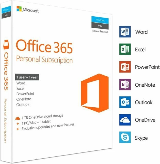 Microsoft Office 365 32-bit/x64 Personal Abbonamento
