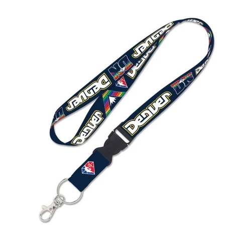 DENVER NUGGETS CITY EDITION LANYARD KEYCHAIN DETACHABLE BUCKLE NBA LICENSED Cover