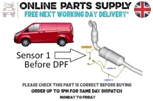 Exhaust Gas Temperature Sensor For Ford Transit 2.2 TDCi MK8 Before DPF Sensor 1 - Picture 1 of 16