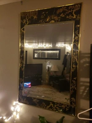 Antique Asian Mirror - Image 1 of 3