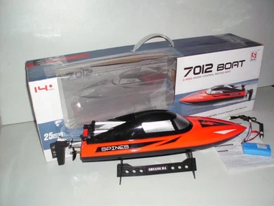 RC Speedboot 7012  Mono rot, 25km/h Speed 2,4GHz - Bild 1 von 4