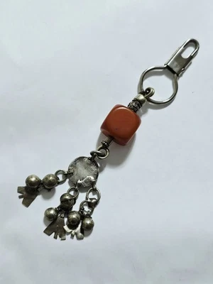 Porte Clé Ancien Vintage Pièce De Monnaie Argent ( Pas De poinçon) - Photo 1/4