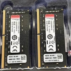 Kingston Hyper X 32gb Laptop Memory Kit (2) 16gb DDR4 3200 CL20 260 Pin SODIMM - Picture 1 of 4