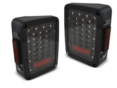 LED LUCI POSTERIORI per Chrysler Jeep Wrangler Jk 2007 2008-2018 VR-740 Nero Foto 1 de 1