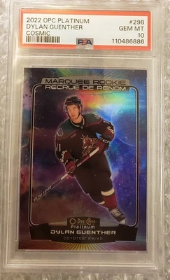 2022 OPC Platinum Dylan Guenther Cosmic Marquee Rc/65 PSA 10 Gem Mint Utah - Image 1 of 2