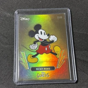 2025 Topps Disney Genesis Topolino #21 lamina d'oro /50 - Foto 1 di 2