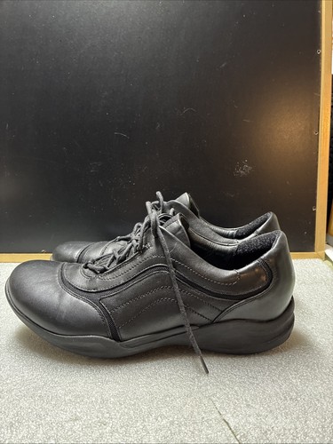 Scarpe da passeggio Clarks Wave nere Oxford da donna taglia US 10 M EUC